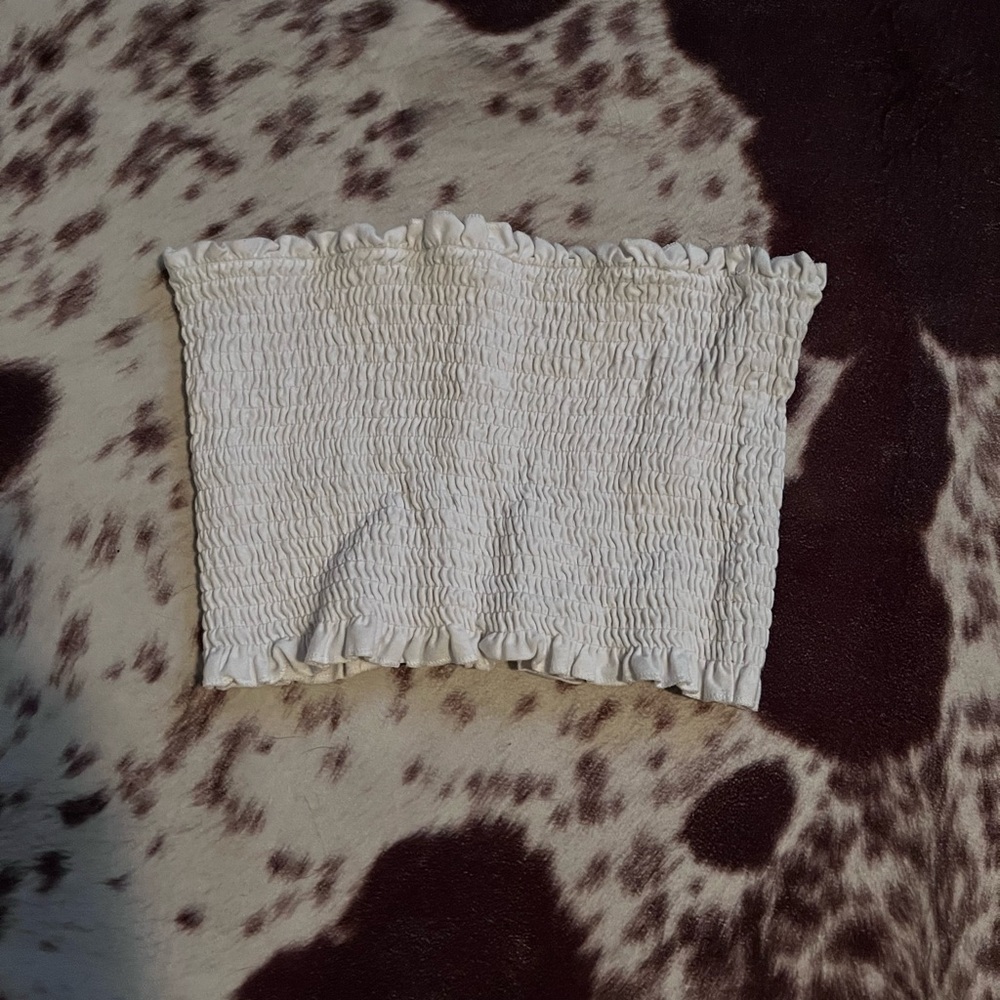 Stretch crop tube top